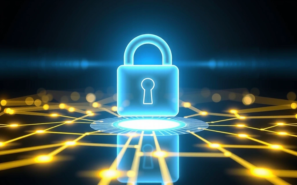 Illustrazione di un lucchetto digitale che protegge i dati